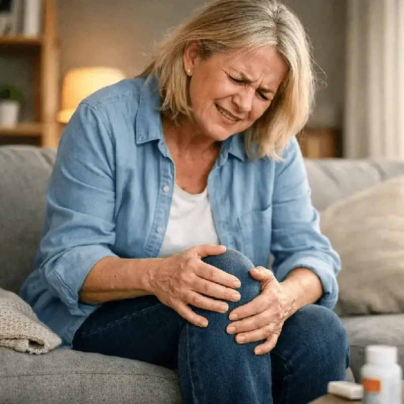 Person experiencing joint discomfort